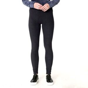 NWT Cuddl Duds Plush Velour Fleece Knit Black Pants Size Small